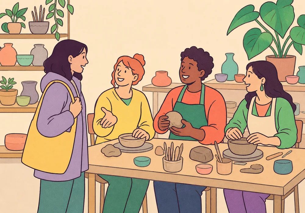 One newcomer joining a welcoming recurring community activity