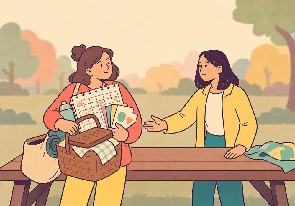One friend carrying most of a friendship while the other notices the imbalance